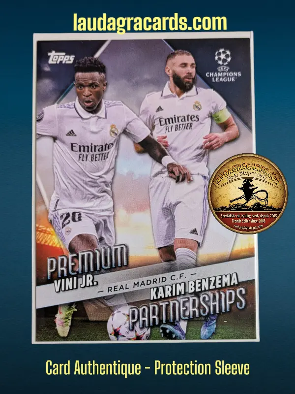 [toppsUEFA23 N° PP-9] Vini Jr. / Karim Benzema  Real Madrid C.F.  Carte N° PP-9