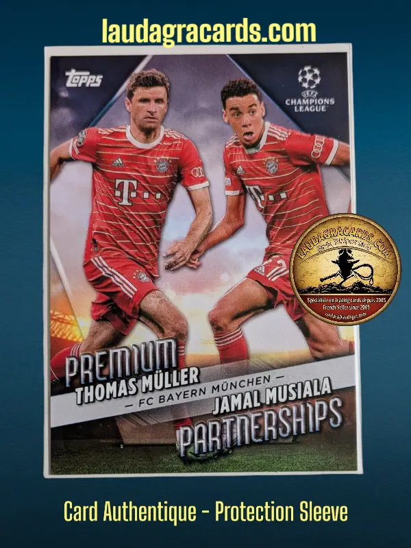 [toppsUEFA23 N° PP-10] Thomas Müller / Jamal Musiala  FC Bayern München  Carte N° PP-10