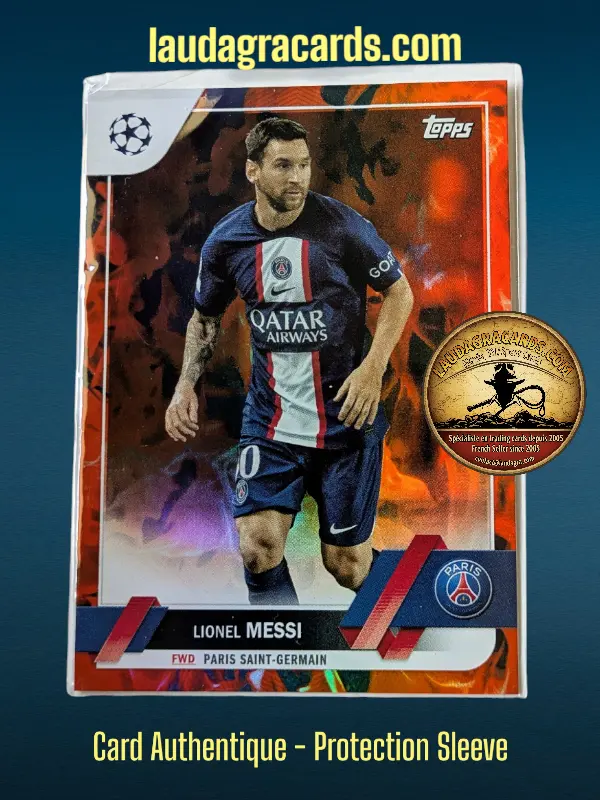 [toppsUEFA23 INF N° 01] Lionel Messi  Paris Saint-Germain  Carte N° 1