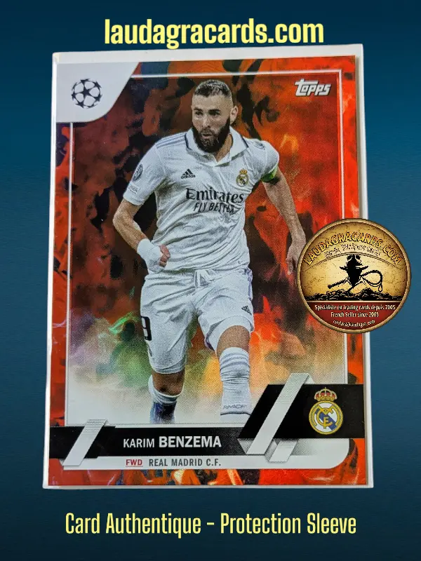 [toppsUEFA23 INF N° 14] Karim Benzema  Real Madrid C.F.  Carte N° 14