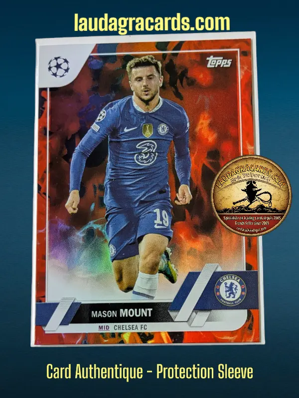[toppsUEFA23 INF N° 19] Mason Mount  Chelsea FC  Carte N° 19