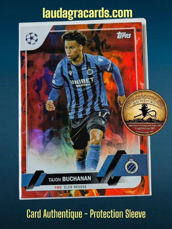 [toppsUEFA23 INF N° 44] Tajon Buchanan  Club Brugge  Carte N° 44