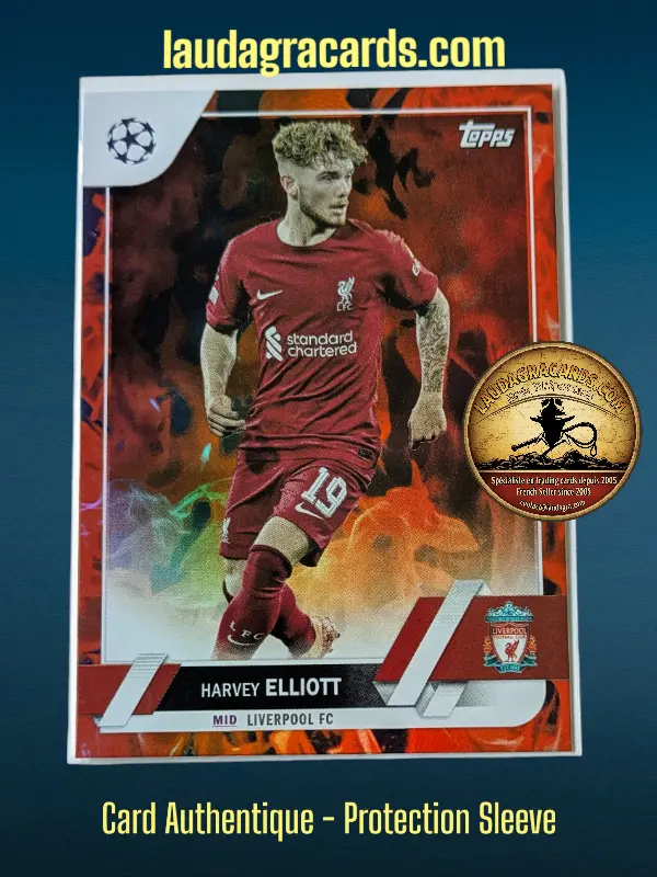 [toppsUEFA23 INF N° 49] Harvey Elliott  Liverpool FC  Carte N° 49