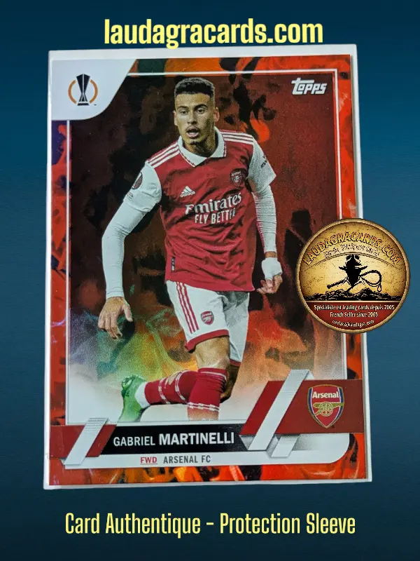 [toppsUEFA23 INF N° 57] Gabriel Martinelli  Arsenal FC  Carte N° 57