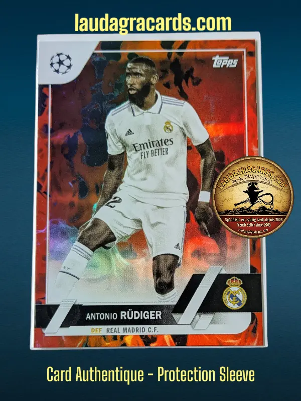 [toppsUEFA23 INF N° 58] Antonio Rüdiger  Real Madrid C.F.  Carte N° 58