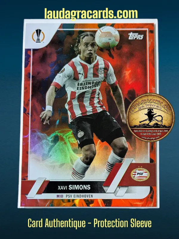 [toppsUEFA23 INF N° 60] Xavi Simons  PSV Eindhoven  Carte N° 60