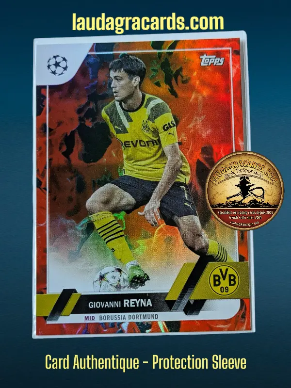 [toppsUEFA23 INF N° 69] Giovanni Reyna  Borussia Dortmund  Carte N° 69