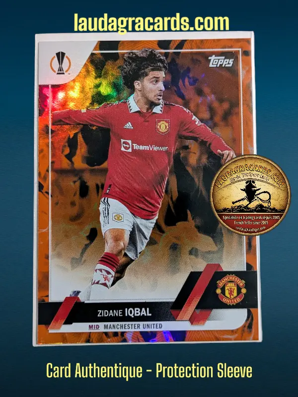 [toppsUEFA23 INF N° 80] Zidane Iqbal  Manchester United  Carte N° 80