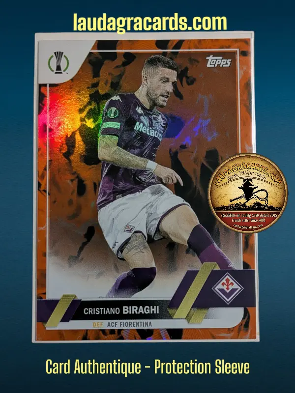[toppsUEFA23 INF N° 89] Cristiano Biraghi  ACF Fiorentina  Carte N° 89