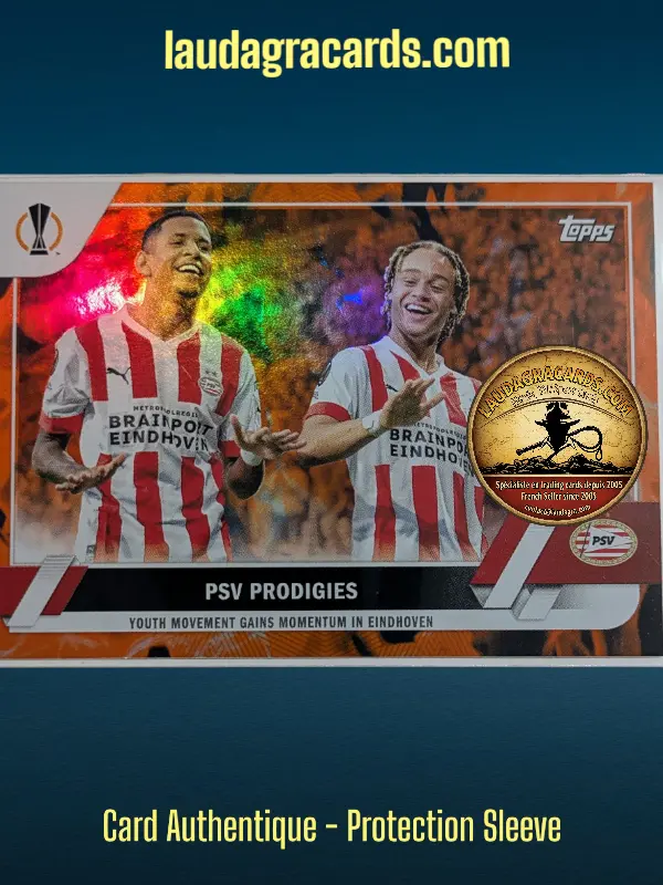[toppsUEFA23 INF N° 104] PSV Prodigies - Xavi Simons  PSV Eindhoven  Carte N° 104