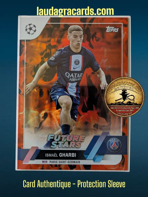 [toppsUEFA23 INF N° 137] Ismaël Gharbi  Paris Saint-Germain  Carte N° 137