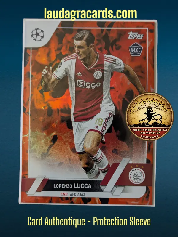 [toppsUEFA23 INF N° 143] Lorenzo Lucca  AFC Ajax  Carte N° 143