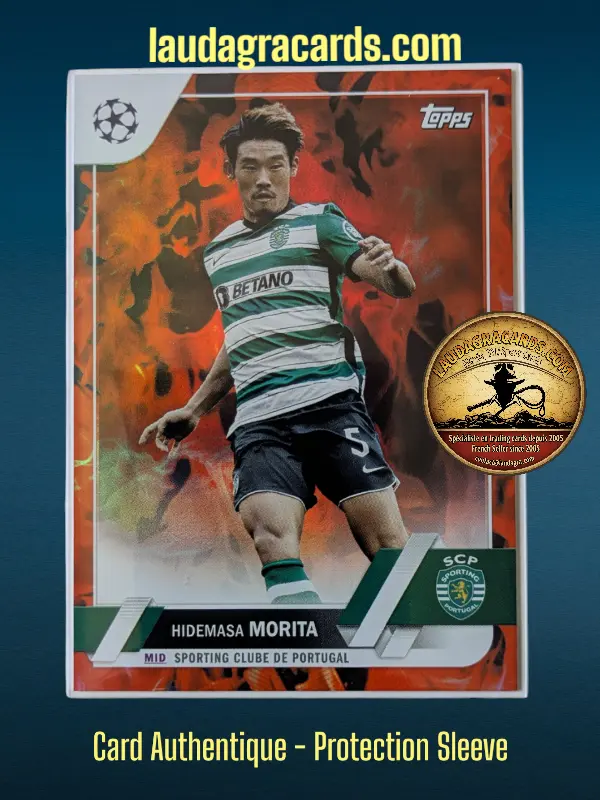 [toppsUEFA23 INF N° 152] Hidemasa Morita  Sporting Clube de Portugal  Carte N° 152