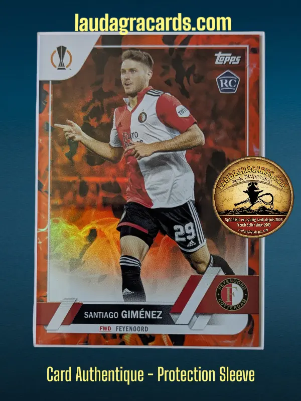 [toppsUEFA23 INF N° 153] Santiago Giménez  Feyenoord  Carte N° 153