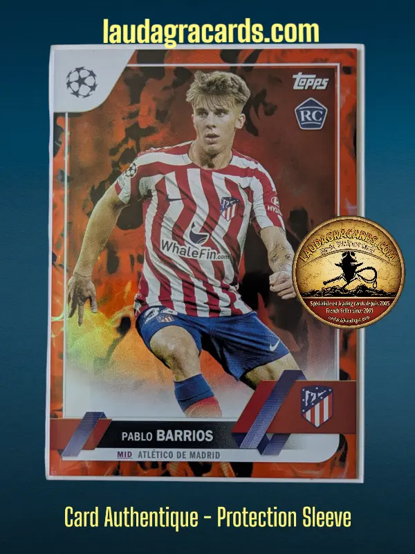 [toppsUEFA23 INF N° 157] Pablo Barrios  Atlético de Madrid  Carte N° 157