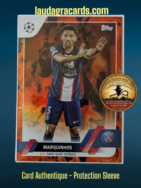 [toppsUEFA23 INF N° 180] Marquinhos  Paris Saint-Germain  Carte N° 180