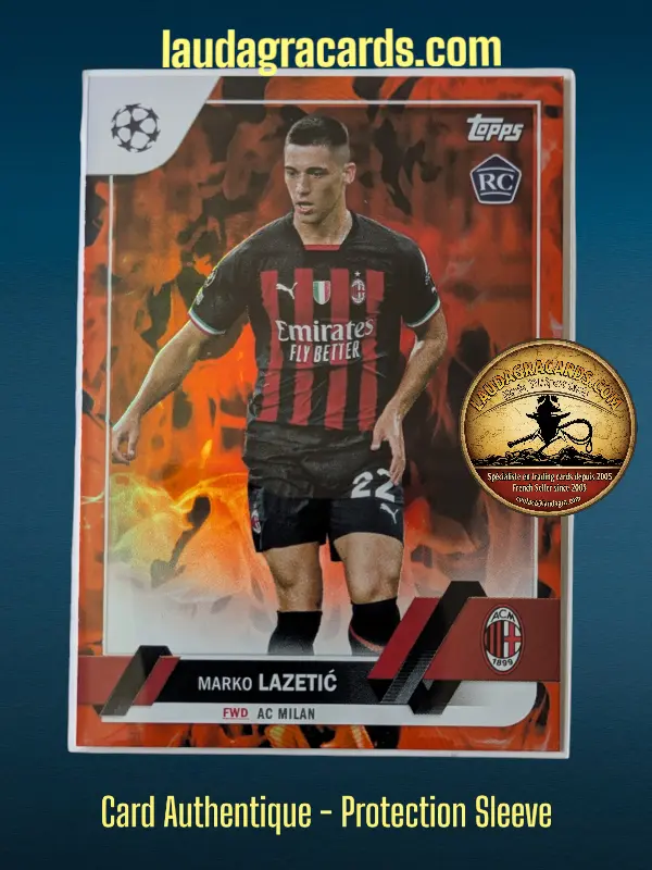 [toppsUEFA23 INF N° 185] Marko Lazetić  AC Milan  Carte N° 185