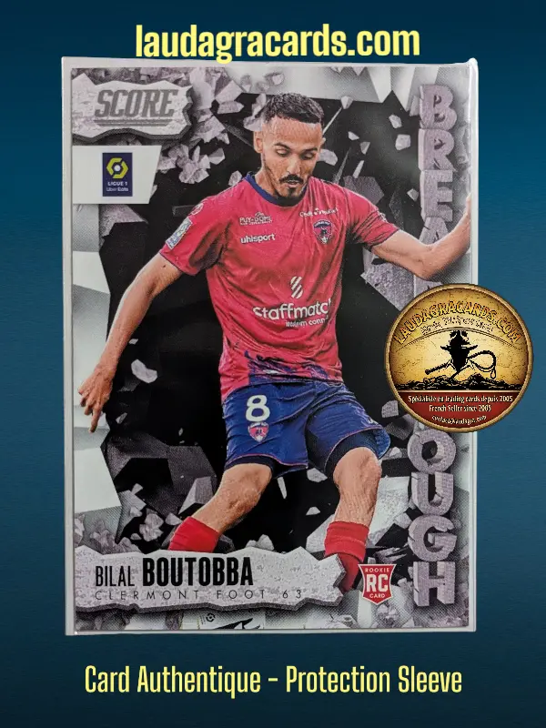 [BREAKTHROUGH24 N° 2] 2. Bilal Boutobba (Clermont Foot 63) Rookie Card    Breakthrough Ligue 1 2023/2024   Carte N° 2