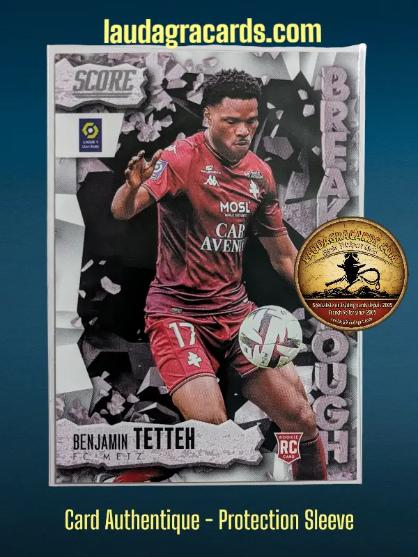 4. Benjamin Tetteh (FC Metz) Rookie Card    Breakthrough Ligue 1 2023/2024   Carte N° 4