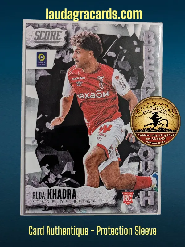 16. Reda Khadra (Stade de Reims) Rookie Card    Breakthrough Ligue 1 2023/2024   Carte N° 16