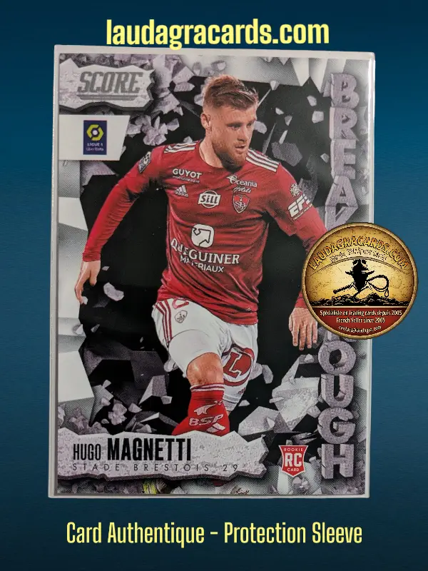[BREAKTHROUGH24 N° 23] 23. Hugo Magnetti (Stade Brestois 29) Rookie Card    Breakthrough Ligue 1 2023/2024   Carte N° 23