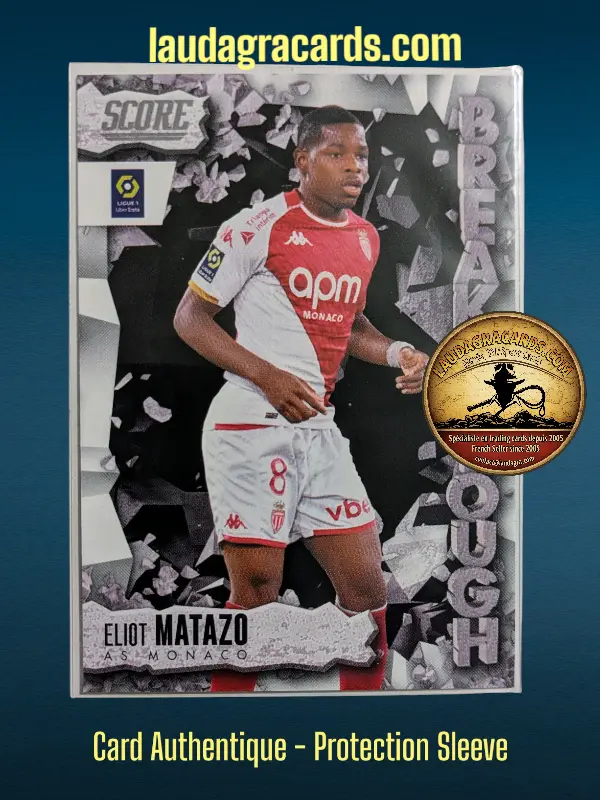 [BREAKTHROUGH24 N° 24] 24. Eliot Matazo (AS Monaco)    Breakthrough Ligue 1 2023/2024   Carte N° 24