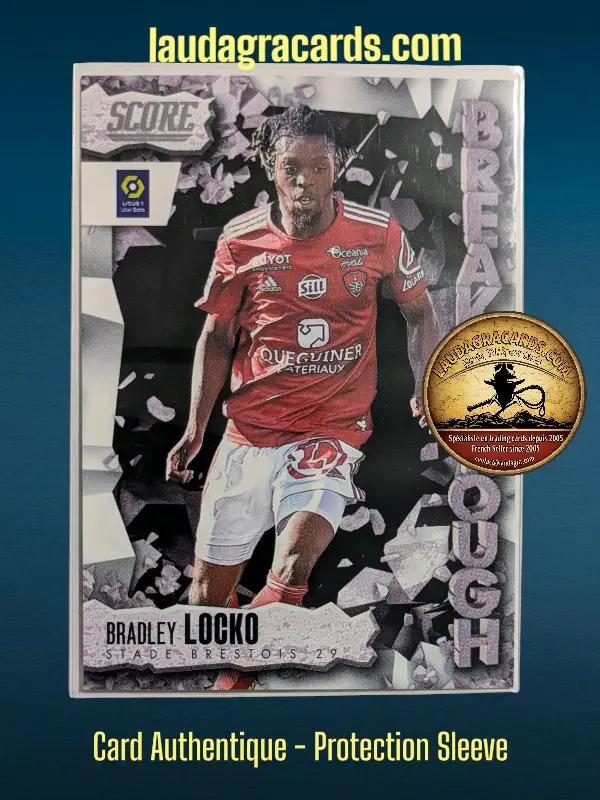 [BREAKTHROUGH24 N° 28] 28. Bradley Locko (Stade Brestois 29)    Breakthrough Ligue 1 2023/2024   Carte N° 28
