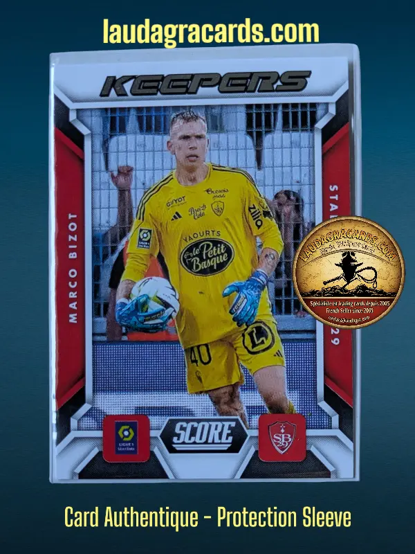 [KEEPERS24 N° 3] 3. Marco Bizot (Stade Brestois 29)    Keepers Ligue 1 2023/2024   Carte N° 3