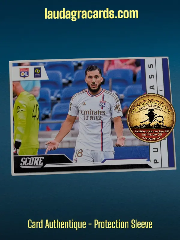 [PURE CLASS 24 N° 17] 17. Rayan Cherki (Olympique Lyonnais)    Pure Class Ligue 1 2023/2024   Carte N° 17