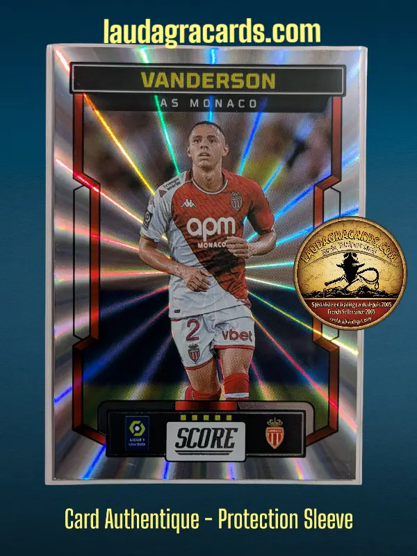 [PANLASER24 N° 7] 7. Vanderson (AS Monaco)    Ligue 1 2023/2024   Carte Laser N° 7