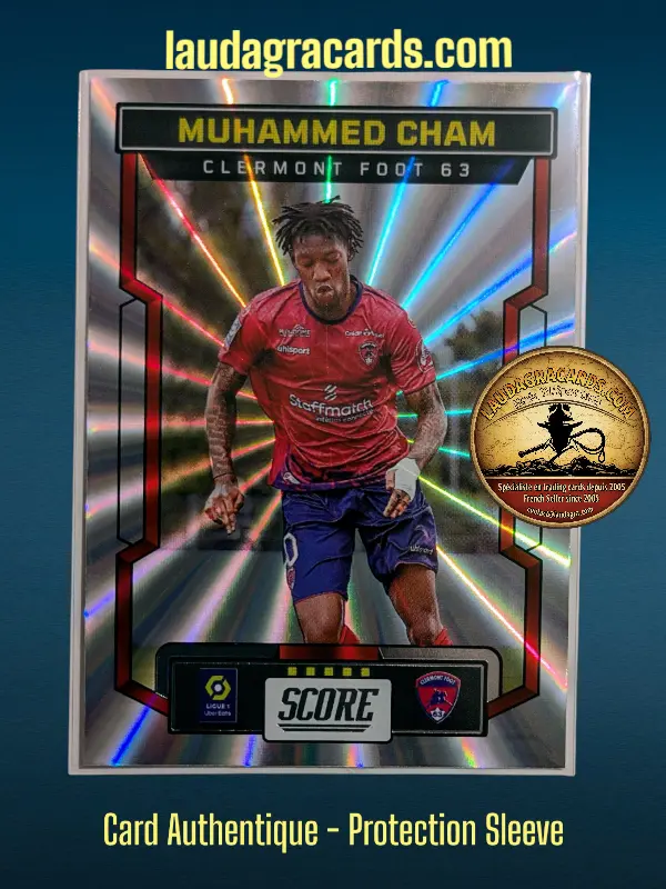 [PANLASER24 N° 17] 17. Muhammed Cham (Clermont Foot 63)    Ligue 1 2023/2024   Carte Laser N° 17
