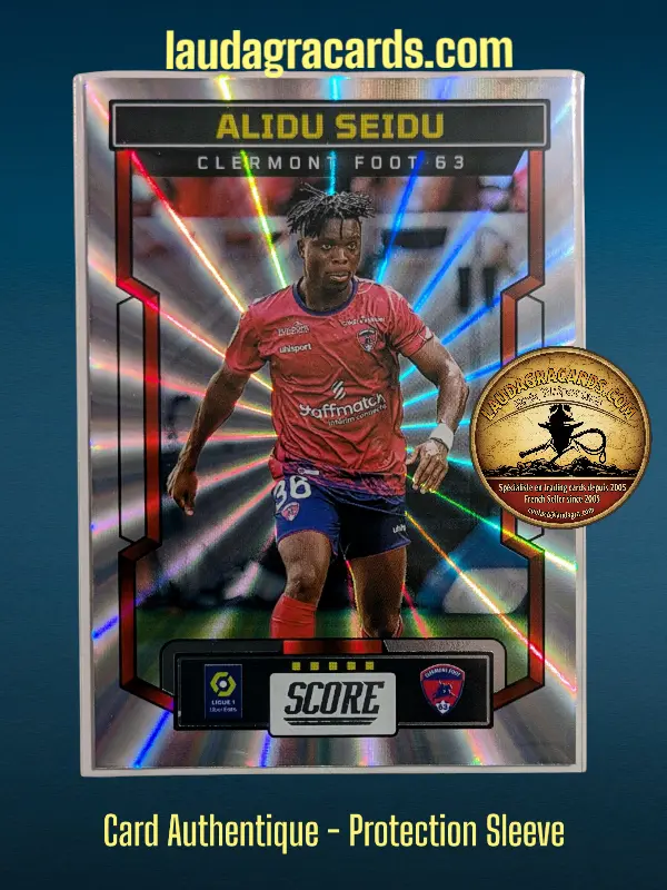 [PANLASER24 N° 23] 23. Alidu Seidu (Clermont Foot 63)    Ligue 1 2023/2024   Carte Laser N° 23