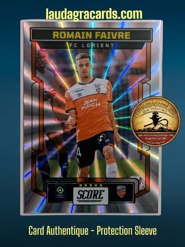 [PANLASER24 N° 25] 25. Romain Faivre (FC Lorient)    Ligue 1 2023/2024   Carte Laser N° 25