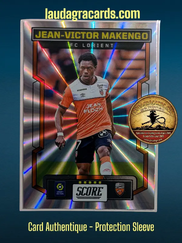 [PANLASER24 N° 26] 26. Jean-Victor Makengo (FC Lorient)    Ligue 1 2023/2024   Carte Laser N° 26