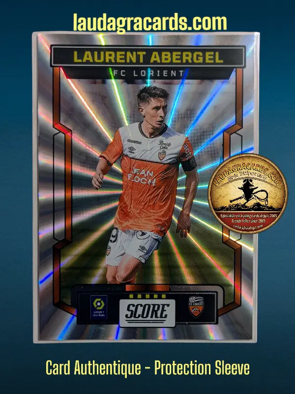 [PANLASER24 N° 27] 27. Laurent Abergel (FC Lorient)    Ligue 1 2023/2024   Carte Laser N° 27