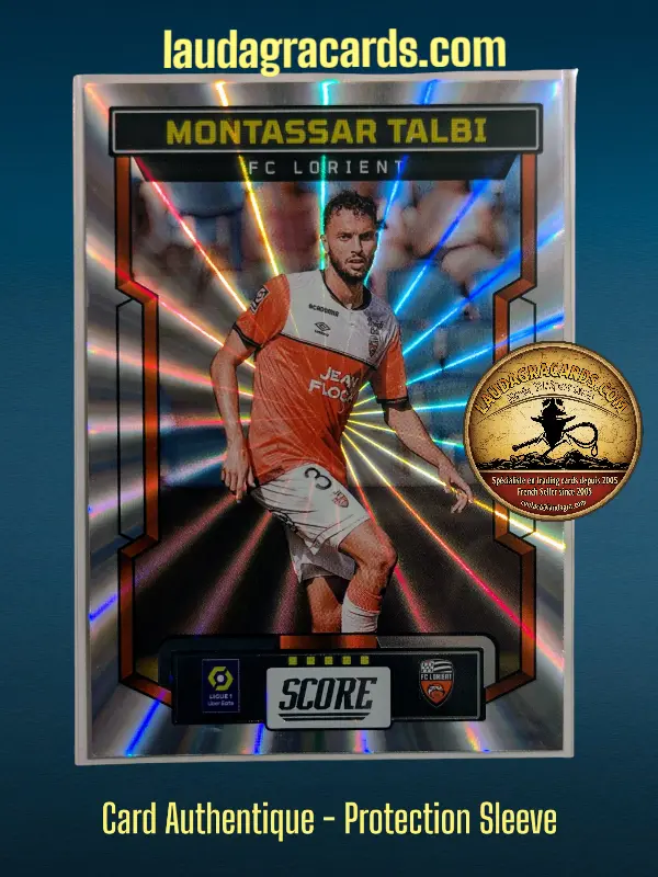[PANLASER24 N° 30] 30. Montassar Talbi (FC Lorient)    Ligue 1 2023/2024   Carte Laser N° 30