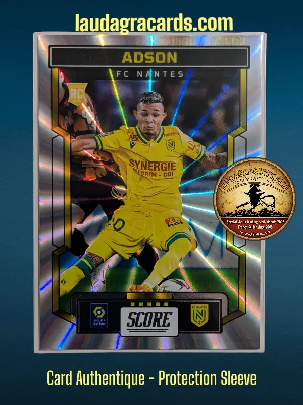 [PANLASER24 N° 43] 43. Adson (FC Nantes) Rookie Card    Ligue 1 2023/2024   Carte Laser N° 43