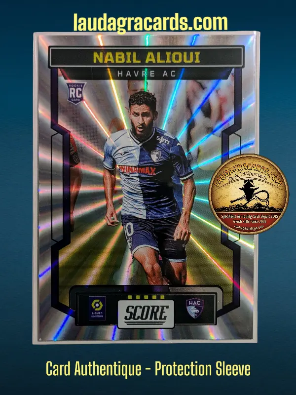 [PANLASER24 N° 48] 48. Nabil Alioui (Havre AC)    Ligue 1 2023/2024   Carte Laser N° 48