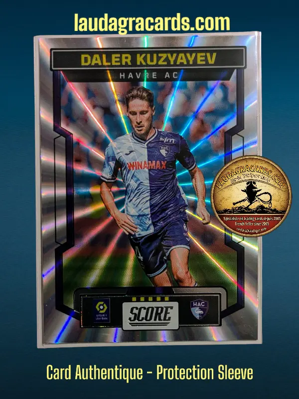 [PANLASER24 N° 51] 51. Daler Kuzyaev (Havre AC)    Ligue 1 2023/2024   Carte Laser N° 51