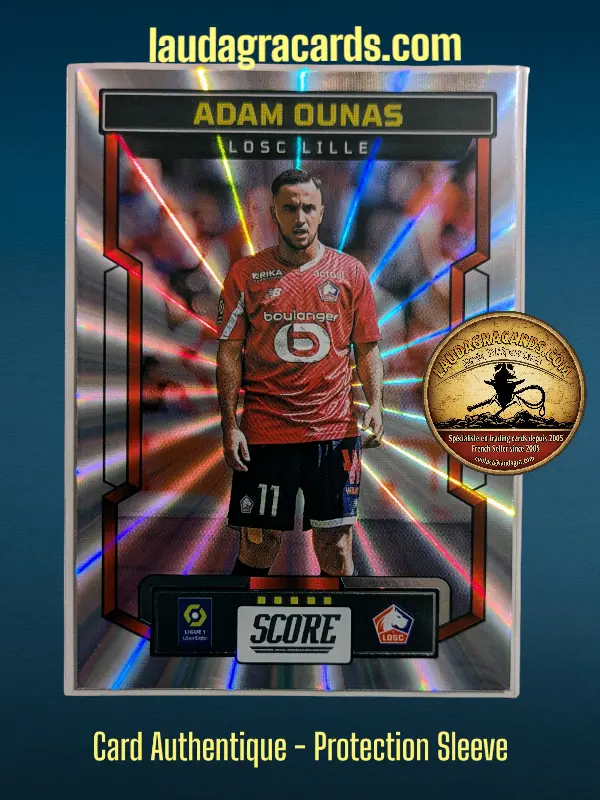 [PANLASER24 N° 59] 59. Adam Ounas (LOSC Lille)    Ligue 1 2023/2024   Carte Laser N° 59