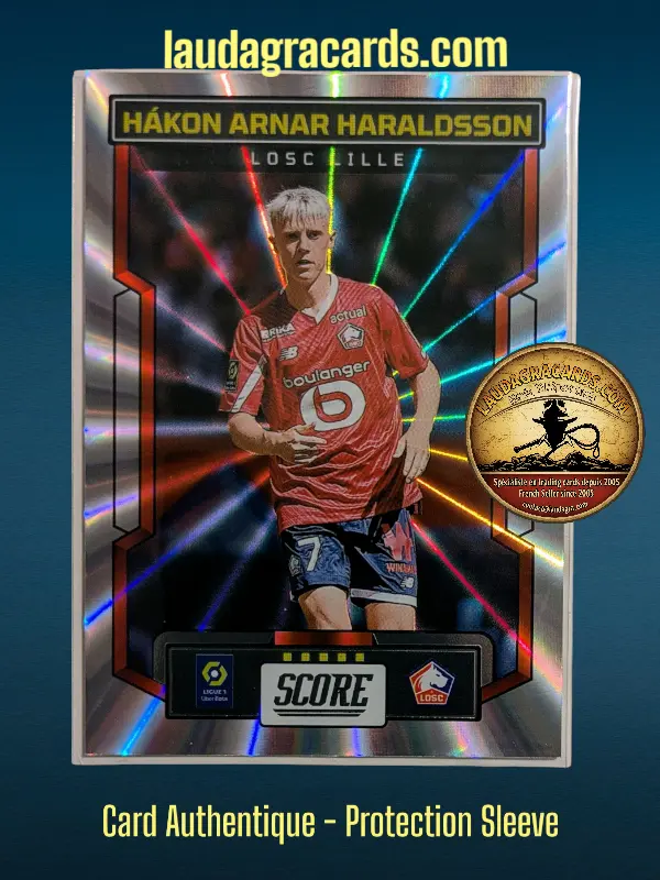 [PANLASER24 N° 61] 61. Hákon Arnar Haraldsson (LOSC Lille)    Ligue 1 2023/2024   Carte Laser N° 61