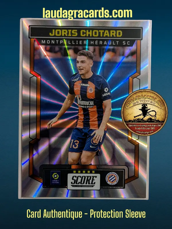 [PANLASER24 N° 76] 76. Joris Chotard (Montpellier Hérault SC)    Ligue 1 2023/2024   Carte Laser N° 76