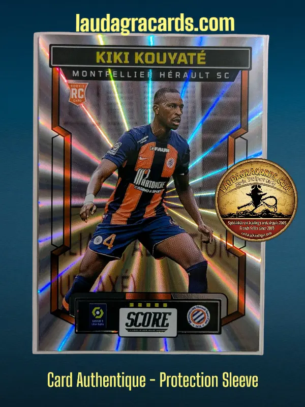 [PANLASER24 N° 79] 79. Kiki Kouyaté (Montpellier Hérault SC) Rookie Card    Ligue 1 2023/2024   Carte Laser N° 79