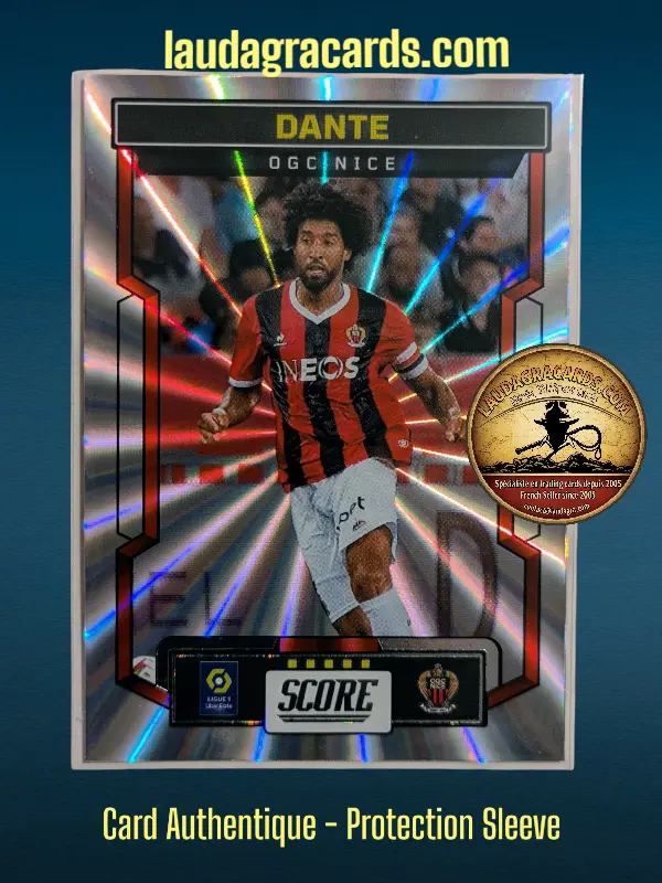 [PANLASER24 N° 81] 81. Dante (OGC Nice)    Ligue 1 2023/2024   Carte Laser N° 81