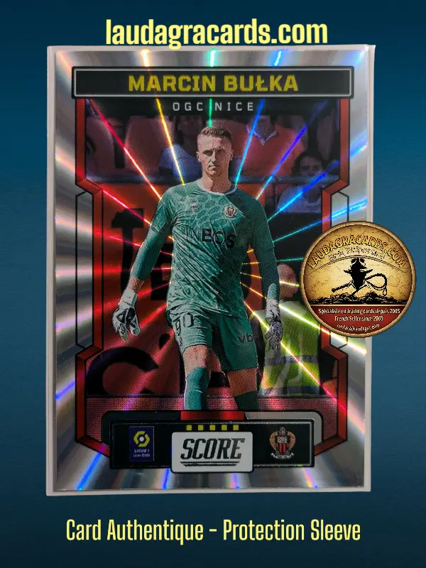 [PANLASER24 N° 90] 90. Marcin Bułka (OGC Nice)    Ligue 1 2023/2024   Carte Laser N° 90