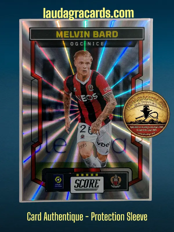 [PANLASER24 N° 91] 91. Melvin Bard (OGC Nice)    Ligue 1 2023/2024   Carte Laser N° 91