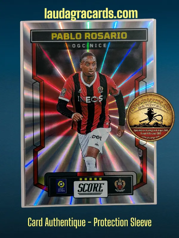 [PANLASER24 N° 93] 93. Pablo Rosario (OGC Nice)    Ligue 1 2023/2024   Carte Laser N° 93