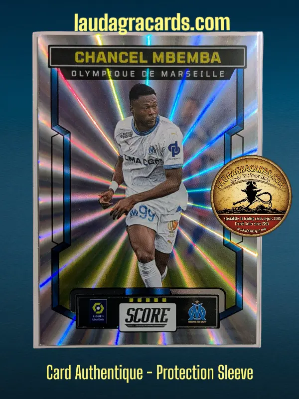 [PANLASER24 N° 104] 104. Chancel Mbemba (Olympique de Marseille)    Ligue 1 2023/2024   Carte Laser N° 104