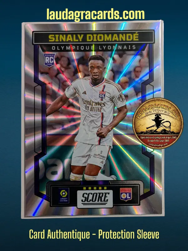 [PANLASER24 N° 117] 117. Sinaly Diomandé (Olympique Lyonnais) Rookie Card    Ligue 1 2023/2024   Carte Laser N° 117