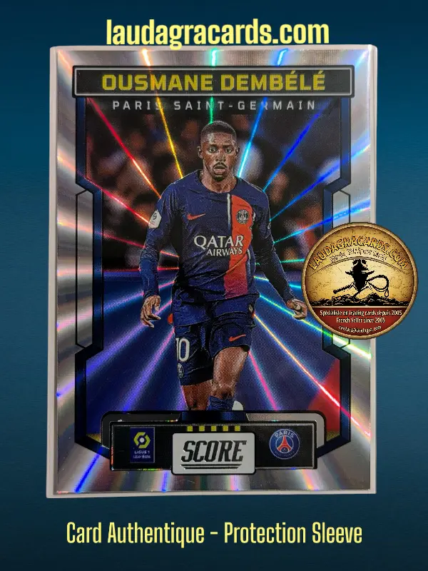 [PANLASER24 N° 125] 125. Ousmane Dembélé (Paris Saint-Germain)    Ligue 1 2023/2024   Carte Laser N° 125